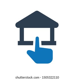 Buy home icon. vector graphics