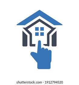 Icono de compra de casa. gráficos vectoriales