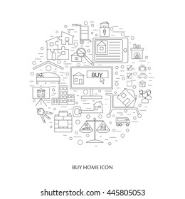 Buy home vector icon set. Renting house vector icon set. 