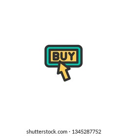 Buy icon design. e-commerce icon vector illustration