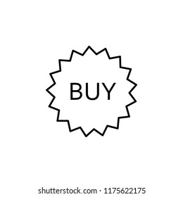 buy icon. Element of commerce icon for mobile concept and web apps. Thin line buy icon can be used for web and mobile