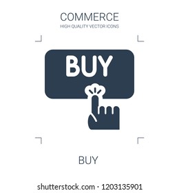 buy icon. high quality filled buy icon on white background. from commerce collection flat trendy vector buy symbol. use for web and mobile