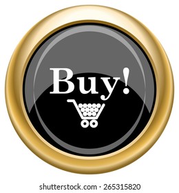 Buy icon. Internet button on white  background. EPS10 Vector. 