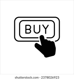 Buy icon islolate white background vector stock illustration.