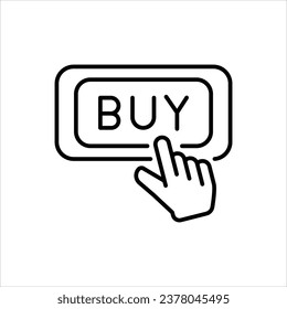 Icono de compra islolar la ilustración de material vectorial de fondo blanco.