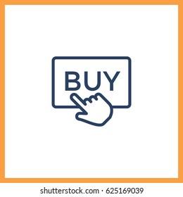 Buy icon. Online shopping sign vector