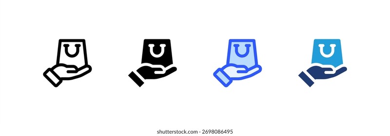 Comprar conjunto de iconos de múltiples estilos de colección. Ilustración vectorial.