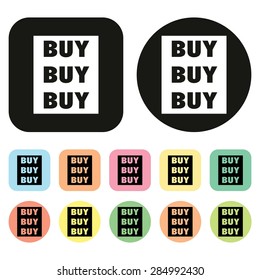 Buy icon. Shopping icon. Vector