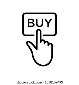 Buy icon vector flat style trendy
