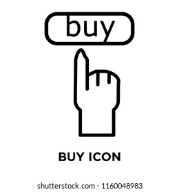 Buy icon vector isolated on white background, Buy transparent sign , line or linear sign, element design in outline style