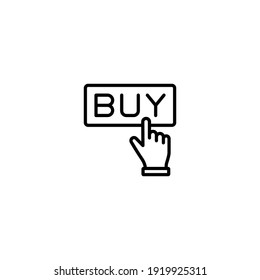 Buy icon vector for web, computer and mobile app