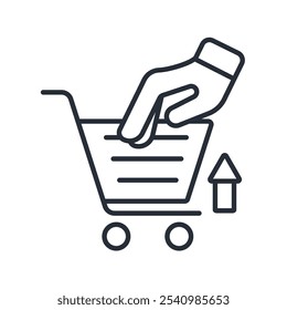 buy icon. vector.Editable stroke.linear style sign for use web design,logo.Symbol illustration.