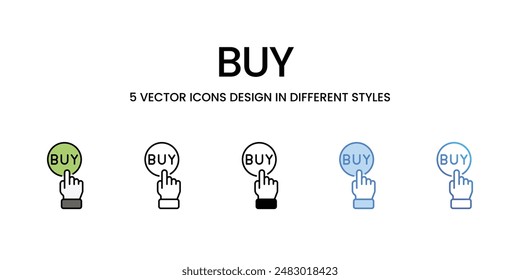 Comprar iconos conjunto de Vector ilustración de stock.