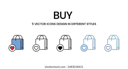 Buy icons vector set stock illustration.