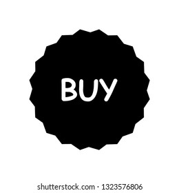 Buy label icon. Vector Illustration