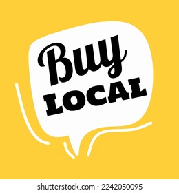 Buy local text sign symbol badge label vector image