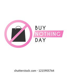 Buy nothing day design template. Vector eps 10