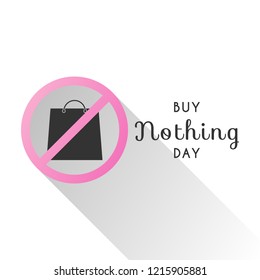 Buy nothing day design template. Vector eps 10