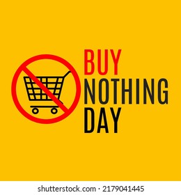 Buy nothing day posters. shopping cart crossed out in red circle