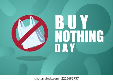 Buy Nothing Day vector illustration, holiday concept, suitable for poster banner or card