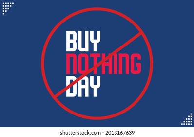 Buy Nothing Day vector template