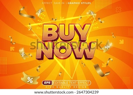 Buy now 3d editable text effect template