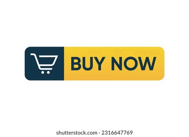 buy now banner, shopping cart icon vector design template