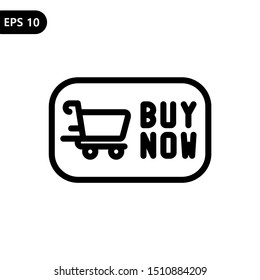 Buy now buton icon vector illustration