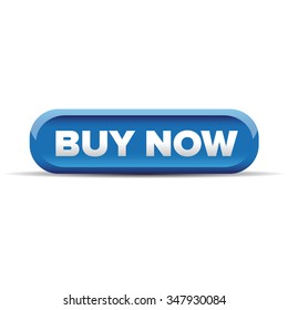 Buy Now Button Blue Vector