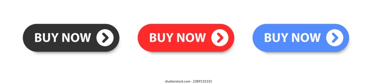icono del botón Comprar ahora. Pulsar el cursor del ratón al símbolo de la tienda. Pulse en la venta del sitio. En la tienda, haga clic en la barra en línea. Cartel de promoción. Ilustración vectorial.