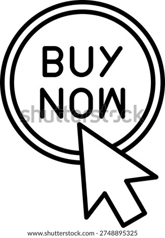 Buy Now Button Illustration vector Icon Design