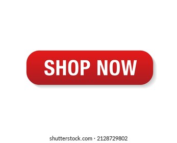 Buy now button. Buy now red square button isolated on white background. Red Buy now button with shopping cart icon template. Web buy now button icon. 