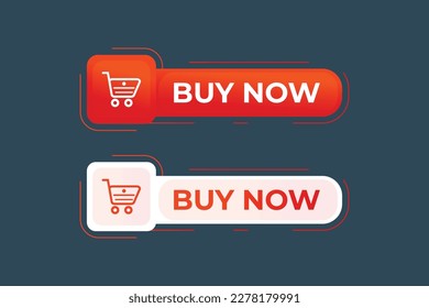 Buy now button with shop now vector element
