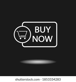 Buy now button template design. Business banner. Website element shopping trolley signs. shopping cart tag.