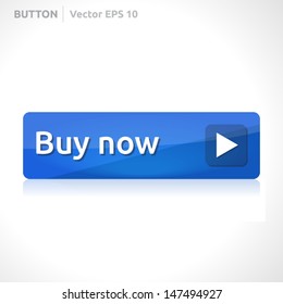 Buy Now Button Template | Vector Design Eps | Business Banner With Symbol Icon | Website Element | Web Blue