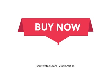 Buy now button web banner templates. Vector Illustration
