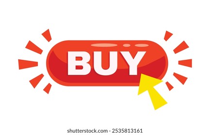 Buy Now Call To Action Button Offer Design Marketing Symbol.