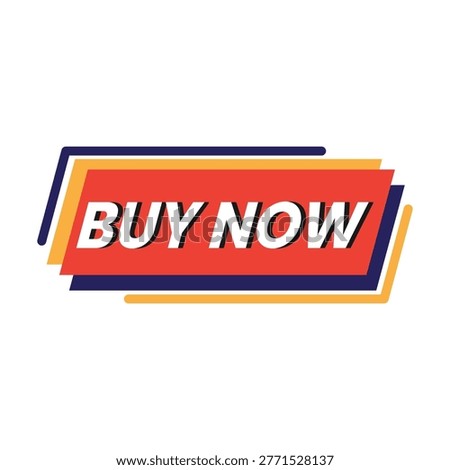 Buy Now Call to Action Button Vector Icon for Ecommerce