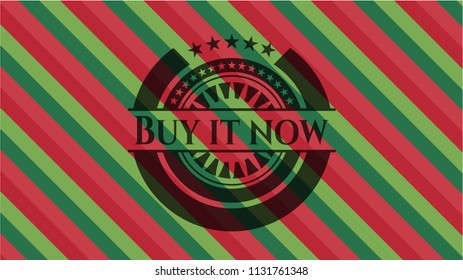 Buy it Now christmas style emblem.