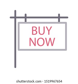 buy now colour line vector icon