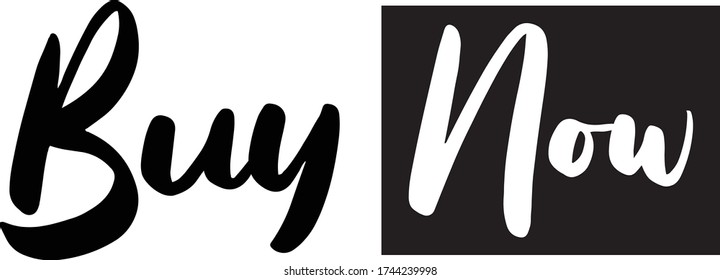 Buy Now Cursive Calligraphy Black Color Text On White Background