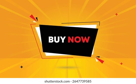Buy now editable web banner vector art illustration template design with black white shapes sun shine abstract business background 4k unique modern minimal style perfect for branding advertising