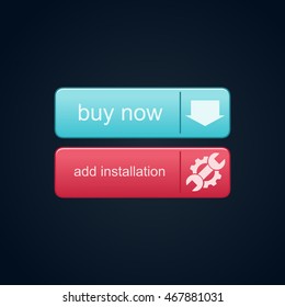 buy now icon with blue color