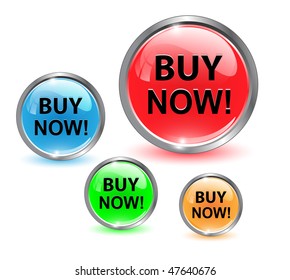 Buy Now Icon, Button, Vector Illustration.