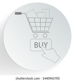 Buy now icon. E-commerce concept.Vector illustration.