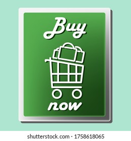 Buy now icon. Shopping design ivector illustration