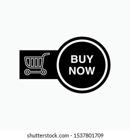 Buy Now Icon - Vector, Sign and Symbol or Banner for Design, Presentation, Website or Apps Elements. 