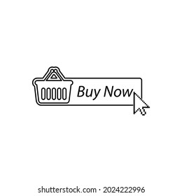 comprar ahora icono. elemento de página web. símbolo de tienda en línea, icono del carro de la compra