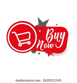  buy now label — vector illustration