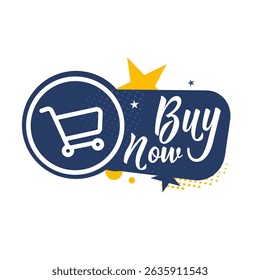  buy now label — vector illustration